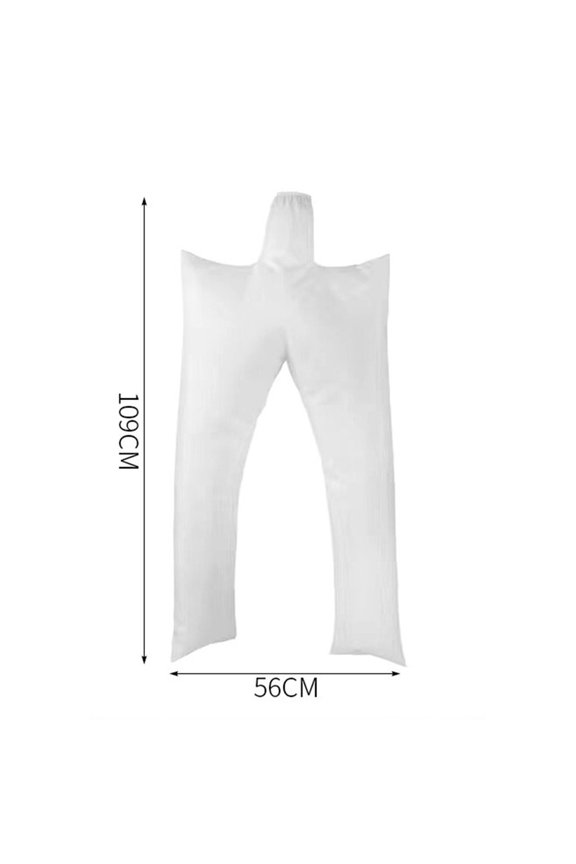 Portable Hair Dryer Clothes Bag Fast Drying Rack For Travel Business Trip White Polyester Laundry Organizer With Clips 1 Pack(Trousers)