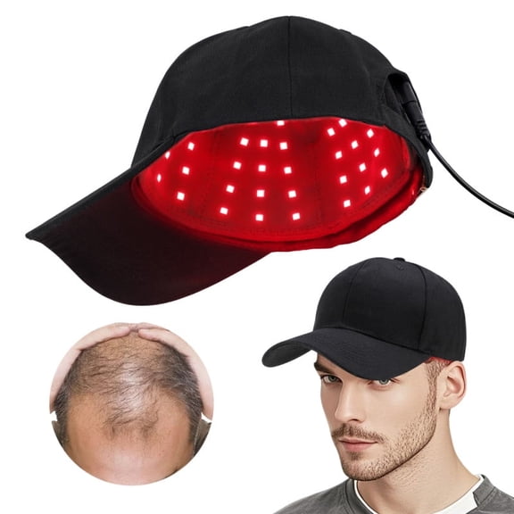 Portable Hair Growth Cap with 3 Modes & 5 Intensities, Cordless Heating Cap with 2000mAh Rechargeable Battery, Portable Care Tool for Home Use for Men & Women