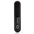 thumbnail image 1 of Portable Hair Straightener Brush, Rechargeable Straightening Comb, 2-in-1 Detangler and Styler, Adjustable Temperature, Quick Heating, USB Type-C Charging, Safe for All Hair Types, 1 of 9