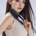 thumbnail image 1 of Portable Hair Straightener Brush USB Rechargeable Mini Flat Iron Brush with 3 Heat Settings LED Display for Travel Gym Home Use Cordless Hair Styling Tool, 1 of 9