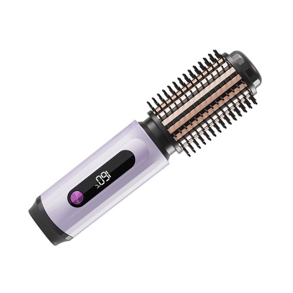 Portable Hair Styler Curling Iron and Straightening Brush ABS Texture Suitable for Travel and Daily Styling