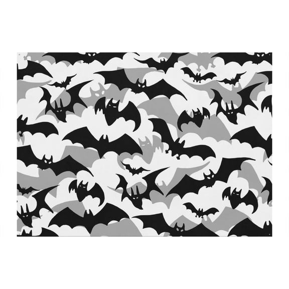 Portable Halloween Background for Photoshoot 8x6ft - Spooky Cute Design with Pumpkin and Bat