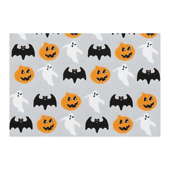 Portable Halloween Studio Background 7x5ft - Vintage Gothic with Spider Web and Pumpkin