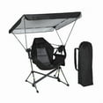 thumbnail image 1 of Portable Hammock Camping Chair with Adjustable Canopy, Foldable Swing & Rocking Design, Shade, Cup Holder for Camping & Picnic (1 Pack), 1 of 6