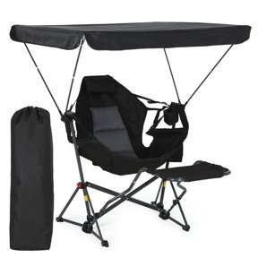 GCI Outdoor Puff Rocker Foldable Insulated Rocking Camp Chair, Amethyst ...