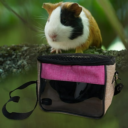Portable Hamster Carrier Tote Transport Pouch Travel Bag Breathable Handbag Cage for Guinea Chinchilla Bunny Squirrel Squirrel Rat XL