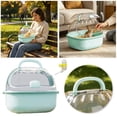 thumbnail image 1 of Portable Hamster Travel Cages with Water Bottle Transparent Hamster Carrier Cage Breathable Outdoor Small Animal Habitat Pet Carry Cage for Hamsters Squirrels Hedgehogs Small Rodents, 1 of 6