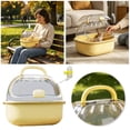 thumbnail image 1 of Portable Hamster Travel Cages with Water Bottle Transparent Hamster Carrier Cage Breathable Outdoor Small Animal Habitat Pet Carry Cage for Hamsters Squirrels Hedgehogs Small Rodents, 1 of 5