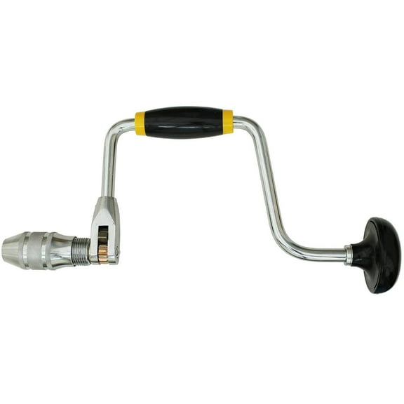Portable Hand Crank Drill with Swing Arm Carpenter Bit Support Hand Tool for Accurate Drilling In Various Materials