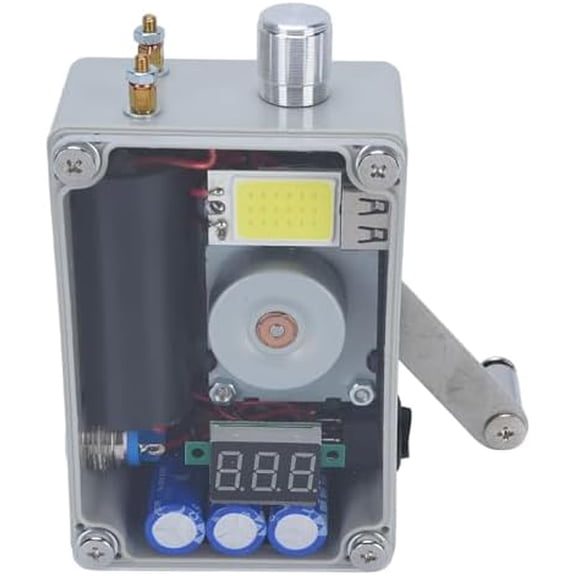 Portable Hand Crank Generator Emergency USB Charger with COB Light for Outdoor Camping$$Garden & Patio