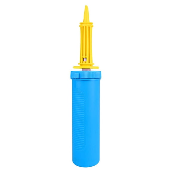Portable Hand Held Round Nozzle Pump for Quickly Filling Inflatables, Balloons, Toys, Double Action Air Pump for Exercise Balls, Yoga Balls, Pool Floats