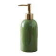 thumbnail image 1 of Portable Hand Liquid Pump Bottle, 420ml Refillable Bedroom Bathroom Kitchen Sink Ceramic Empty Soap Dispenser for Lotion, Body Wash, Dish Soap , Green, 1 of 9