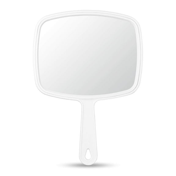 Portable Hand Mirror, Travel Size Barber's Best Friend with Stream-like Shape, Non-slip Handle for Unmatched Grip and High Definition Reflection