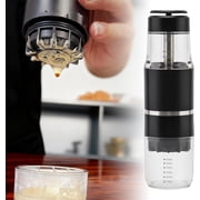 Portable Hand Press Espresso Maker for Ground Coffee & Capsules, Small Espresso Machine Manual French Press Coffee Maker for Travel, Camping