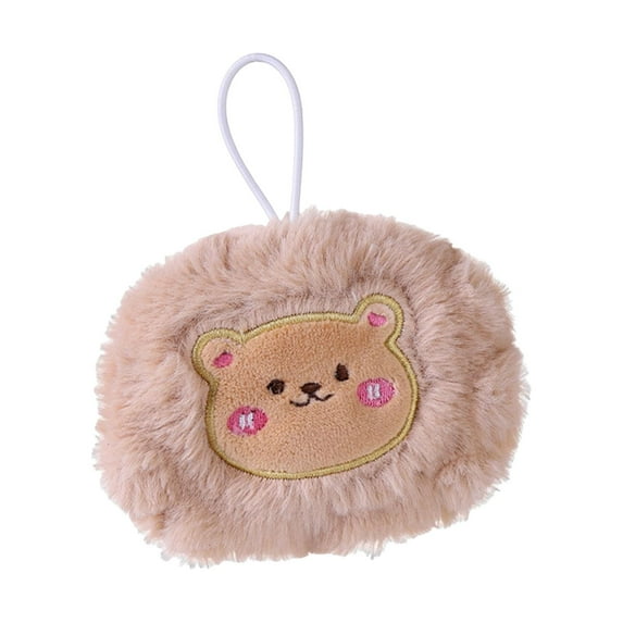Portable Hand Warmer Bag with Keychain, Cartoon Plush Hand Warmer Bag Cover for Bear