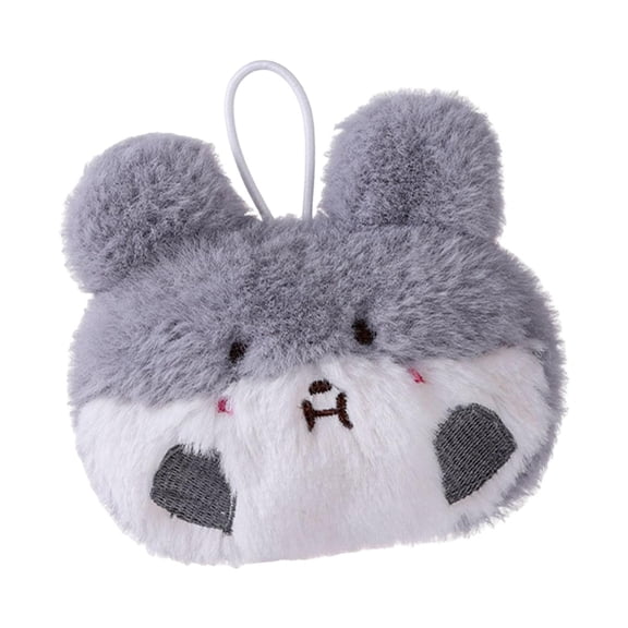 Portable Hand Warmer Bag with Keychain, Cartoon Plush Hand Warmer Bag Cover for Hamster