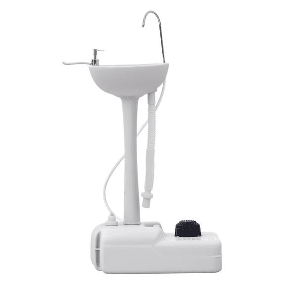 Portable Hand Wash Sink 4.5 Gallon - Camping Hand Sink Station w/ Towel Holder & Soap Dispenser - HDPE Outdoor Portable Sink for Events, Travel, Worksite