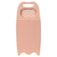 thumbnail image 1 of Portable Hand Washing Clothes Tool,Large Laundry Board Household Hand Washing Board with Soap Holder,Washing Scrubbing Board Non- Slip Washing Washboard Laundry Washboard for Home(Pink), 1 of 5
