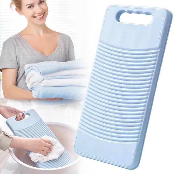 Portable Hand Washing Machine Plastic Manual Laundry Washer For Underwear Socks / Non Travel Clothes Cleaner With Soap Rack(Blue)