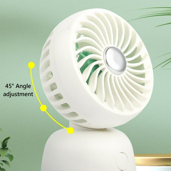 Portable Hand held Misting Fan, Small Personal USB Rechargeable Battery Operated Spray Fan Mister Mist Lash Fan Quiet 3 Speed Strong Cooling Wind for Travel Office Outdoors-Relax Gifts for Father Day