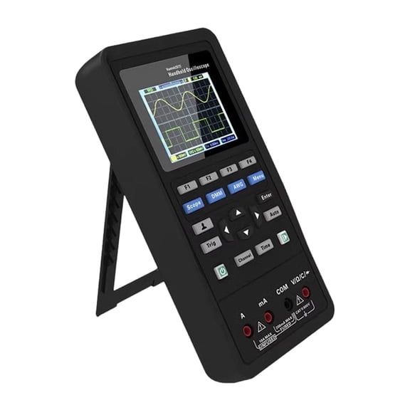 Portable Handheld 2 Channel Digital Oscilloscope Integrated With Waveform Generator for Electronics Repair Debugging