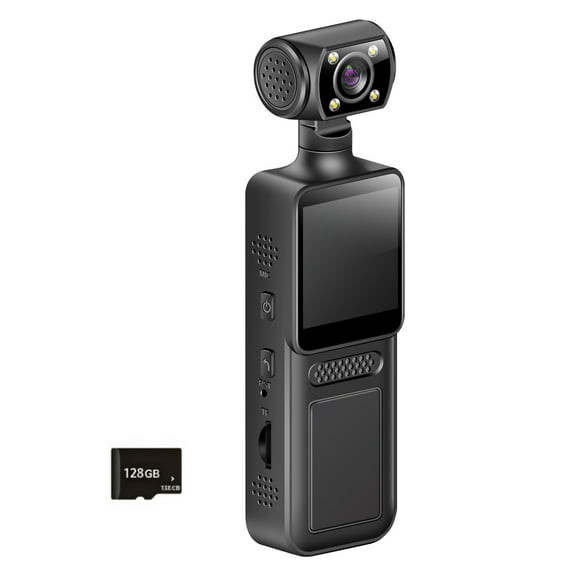 Portable Handheld 4K Pocket Camera 180 Degree Rotating Pocket Camera Small Outdoor Sports Camcorder