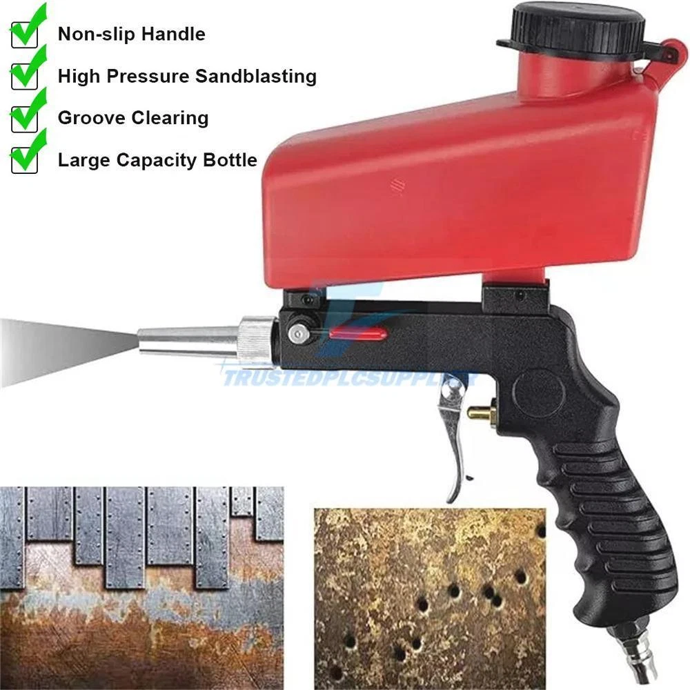 Portable Handheld Air Compressor Speed Sand Gun Blaster Sand Blasting 1/4 In