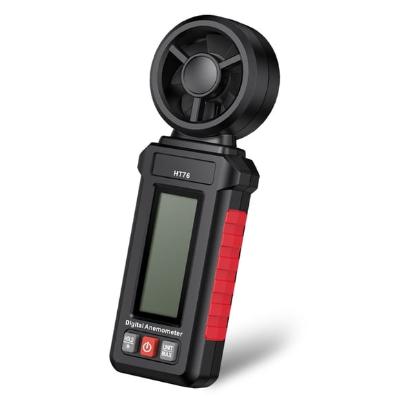 Portable Handheld Anemometer for Accurate Winds Speed and Air Flows Measurement Featuring High Precise LCD Display Suitable for Outdoor Activity.
