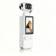Portable Handheld Camera 180 Rotatable Lens Fill Light Travel Video Recorder