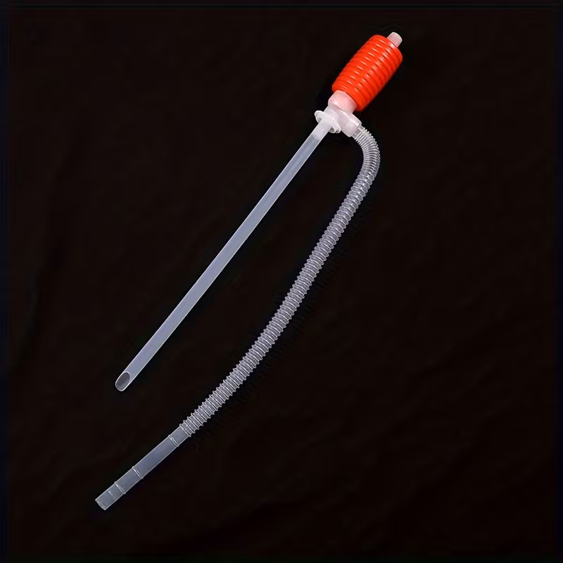 Portable Handheld Car Oil Pump, Manual Liquid Transfer Syringe for Gasoline, Windshield Washer Fluid, Brake Fluid & Engine Oil Extraction