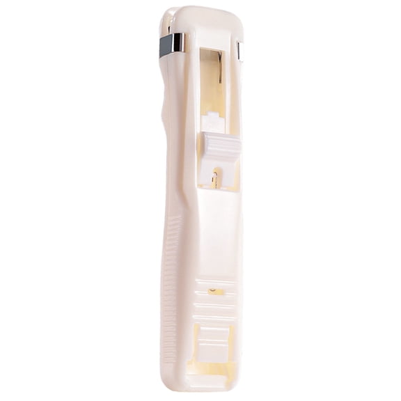 Portable Handheld Clip Stapler with Transparent Body, Reusable Paper Binding Tool for Office and Home, 1 Dispenser
