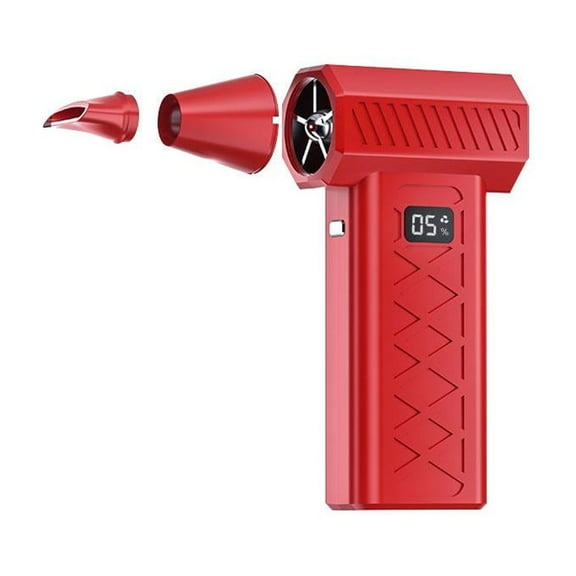 Portable Handheld Cordless Electric Mini Snow Blower and Dust Collector with LED Light for Car and Home Cleaning, Six-Speed Adjustable, ABS Material