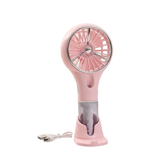Portable Handheld & Desktop Summer Water Spray Fan - Rechargeable USB Cooling Fan with Adjustable Speed, Mist Humidification, Lightweight, Perfect for Outdoor & Office Use