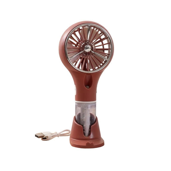 Portable Handheld & Desktop Summer Water Spray Fan - Rechargeable USB Cooling Fan with Adjustable Speed, Mist Humidification, Lightweight, Perfect for Outdoor & Office Use