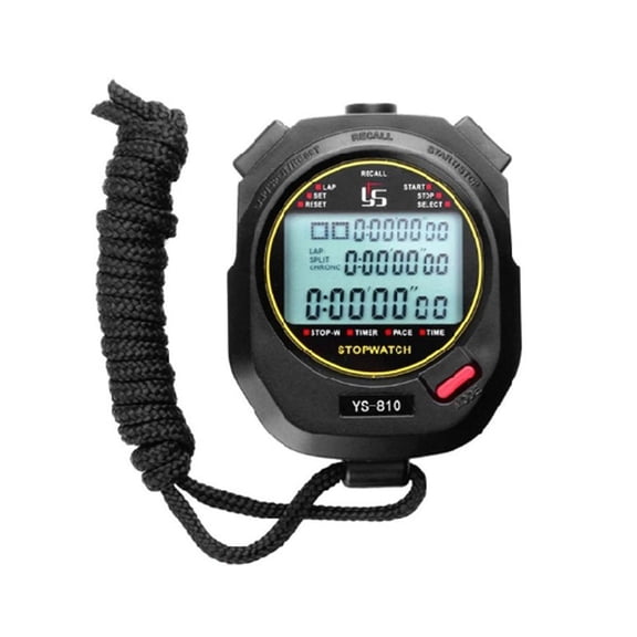Portable Handheld Digital LCD Stopwatches Chronograph Sports Professional Stopwatch Timers Counter with Strap