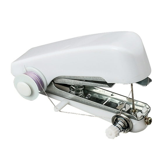 Portable Handheld Electric Sewing Machine  Mini DIY Sewing Tool for Beginners, Travel, Home, Crafts, Clothing Repairs, Suitable for Silk, Denim & Leather