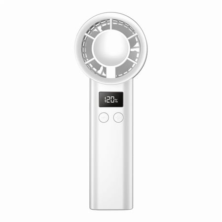 Portable Handheld Fan, 120-level Stepless Speed Regulation, 1200mAh, Digital Display Screen, 140g Compact and Lightweight, Powerful and Silent Personal Fan
