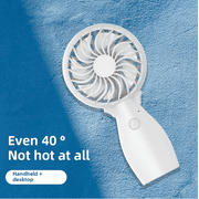 Portable Handheld Fan - 3-Speed, USB Rechargeable, Lightweight & Powerful
