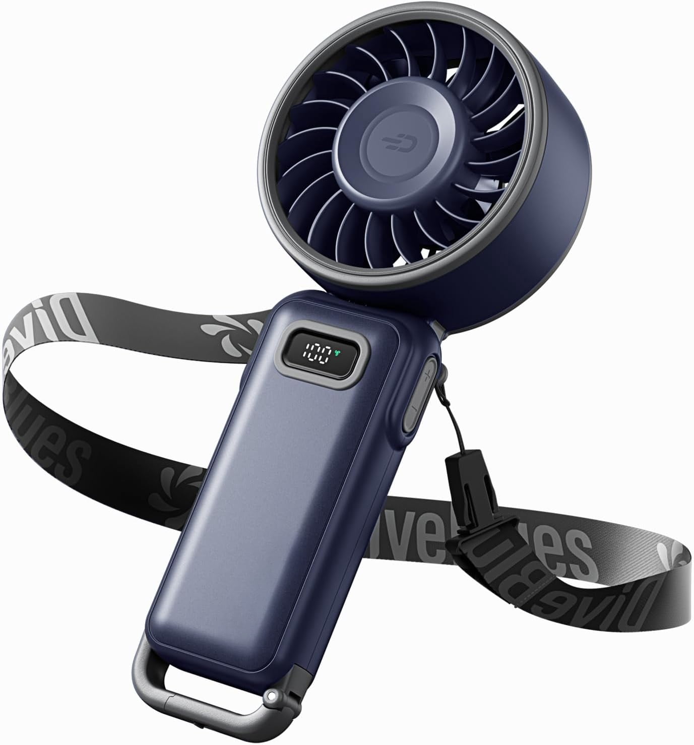Portable Handheld Fan, 7.4m/s High Speed Turbo Fan, 180 ° Foldable 4-in ...