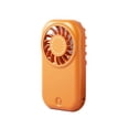 thumbnail image 1 of Portable Handheld Fan,Battery Powered USB Rechargeable Fan Cooling Fans that Blow Cold Air Personal Fan with Power Bank (Orange), 1 of 5