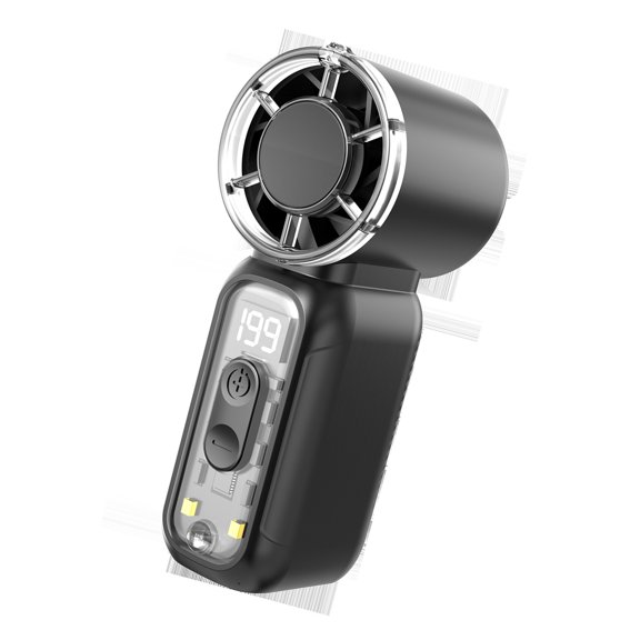 Portable Handheld Fan Clear Shell Rechargeable Small Personally Fan Cooling for Travel, Makeup, Outdoor, Indoor