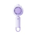 thumbnail image 1 of Portable Handheld Fan Dragon Fruit Inspired Personal Rechargeable Mini Fan with 3 Speed-Settings Cordless Handheld Device for Outdoor Travel Commuting Summer Use, Purple, 1 of 6