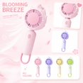 thumbnail image 1 of Portable Handheld Fan Dragon Fruit Inspired Personal Rechargeable Mini Fan with 3 Speed-Settings Cordless Handheld Device for Outdoor Travel Summer Use, 1Pack Green, 1 of 6