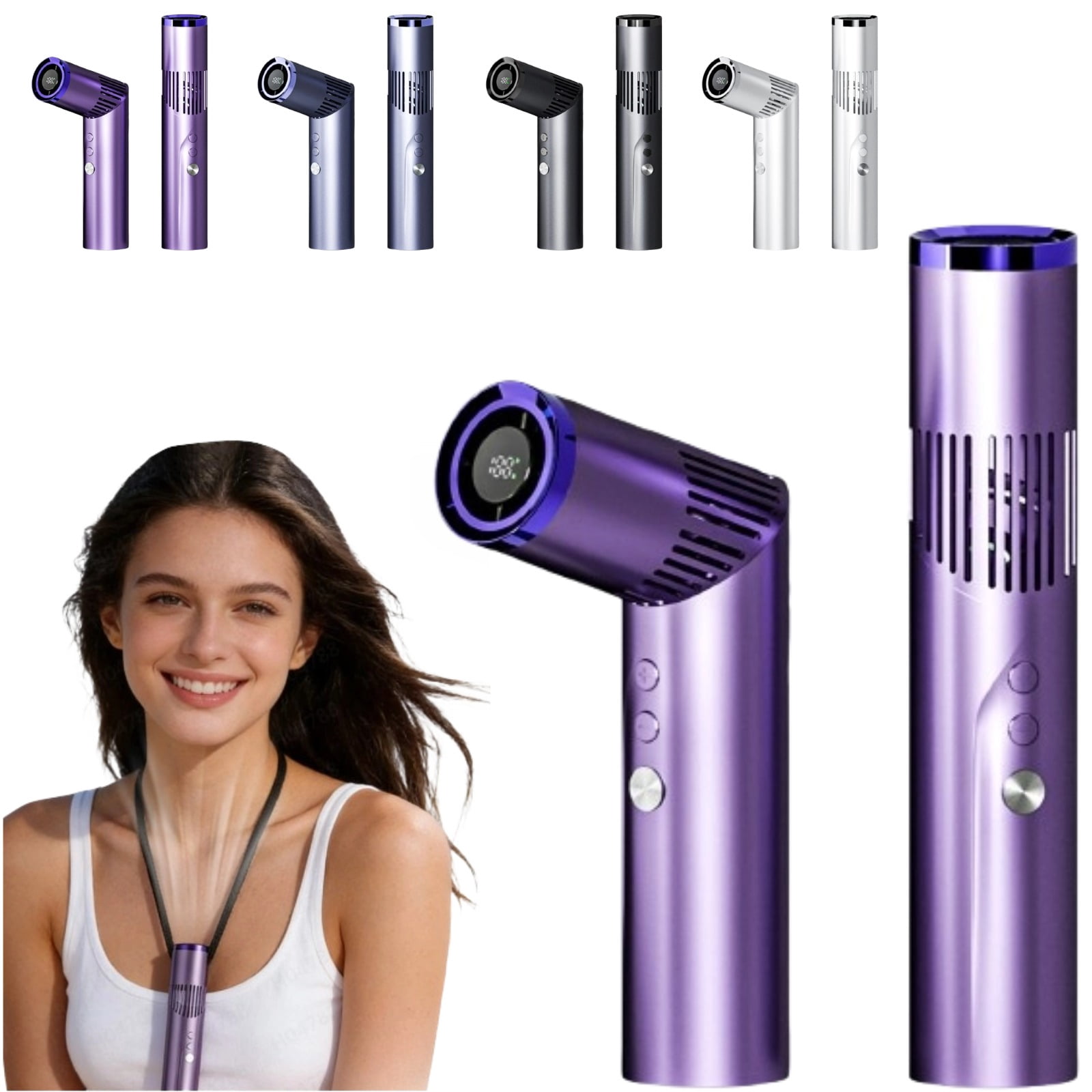 Fan With Wind Portable Handheld Fan with Flashlight Foldable High Speed Wind Cooling ...