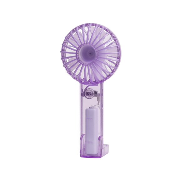 Portable Handheld Fan, Mini USB Rechargeable, Compact & Lightweight, 4-Speed Adjustable, Battery-Powered, Quiet & Perfect for Travel & Outdoor(Purple)
