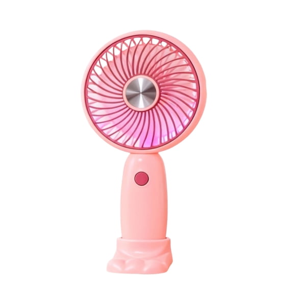 Portable Handheld Fan, Mini USB Rechargeable Cooler, Small Desk Breeze Generator With Base, Outdoor Commuting Summer Travel Gear