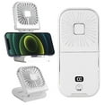thumbnail image 1 of Portable Handheld Fan, Necklace Fan, Mini Desk Fan, Foldable Phone Stand, Emergency Backup Power, Quiet USB Rechargeable Personal Fans with LED Digital Screen, 1 of 8