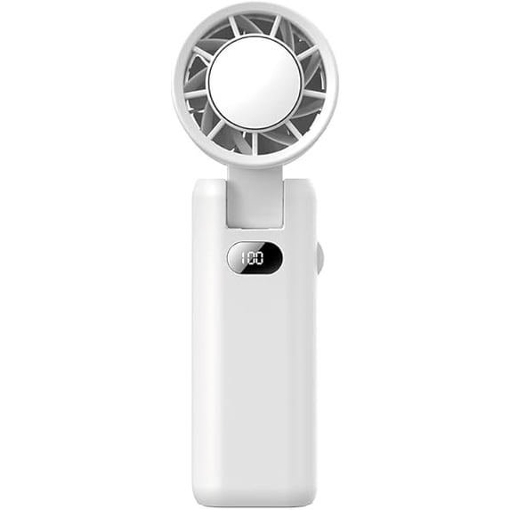 Portable Handheld Fan, Personal Cooling Fan, Digital Display 02
