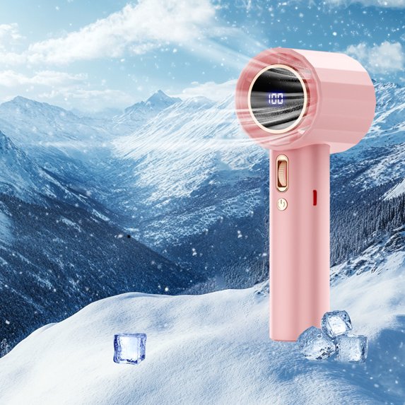 Portable Handheld Fan,Personal Hand Held Turbo Fan,Handheld Fan Rechargeable Quiet,High-Speed Portable Handheld Turbo Fan,Small Portable Pocket Fan for Travel,Outdoor,Home,Office, Concerts,Lash