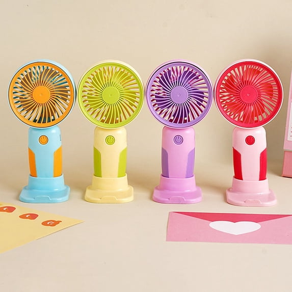 Portable Handheld Fan USB Rechargeable Mini Desktop Fan Foldable Low Noise Small Personal Fan for Travel Office Home by PALIFEUR
